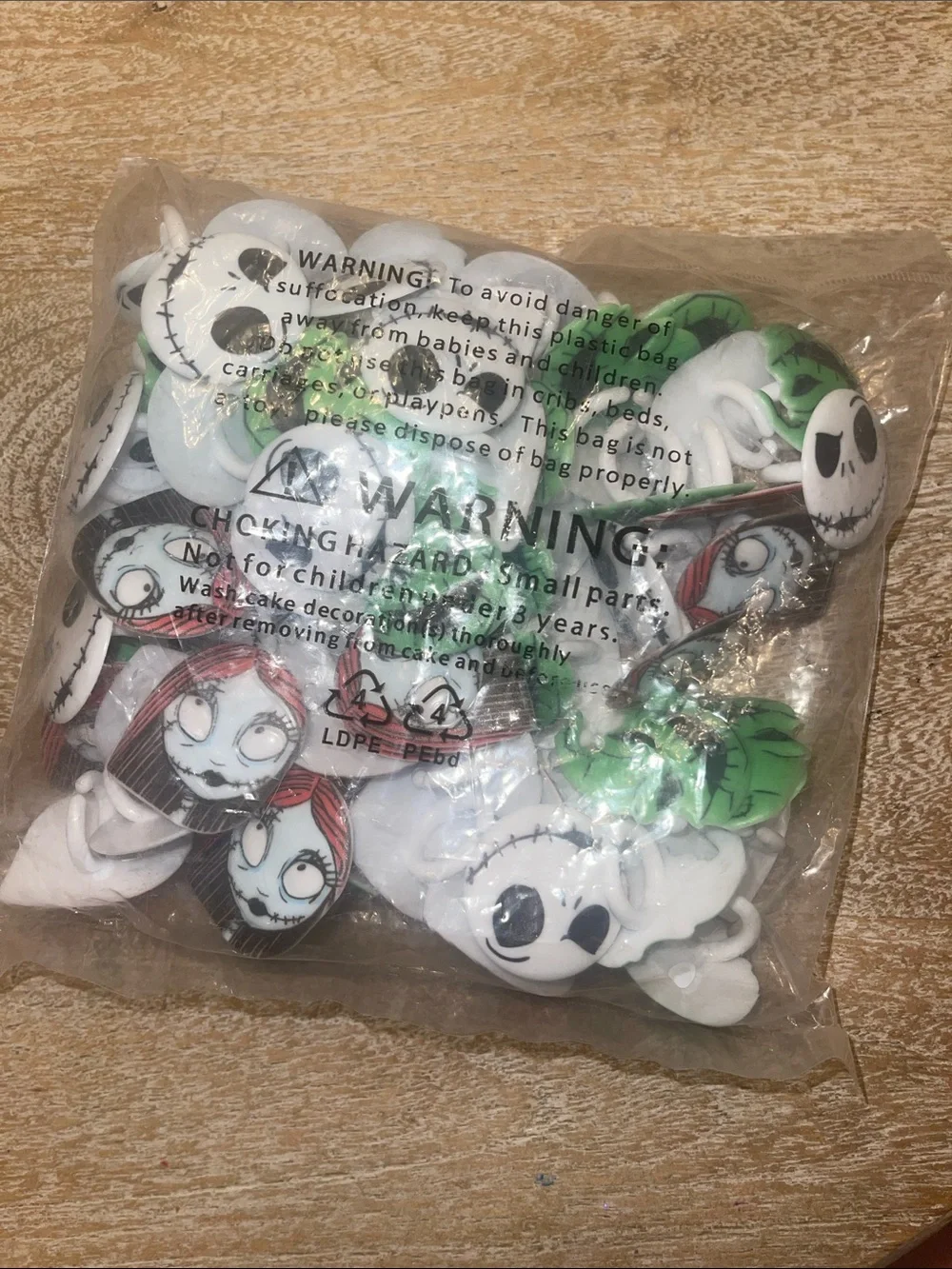 New Jack Skellington Nightmare Before Christmas cake cupcake toppers 72 pieces